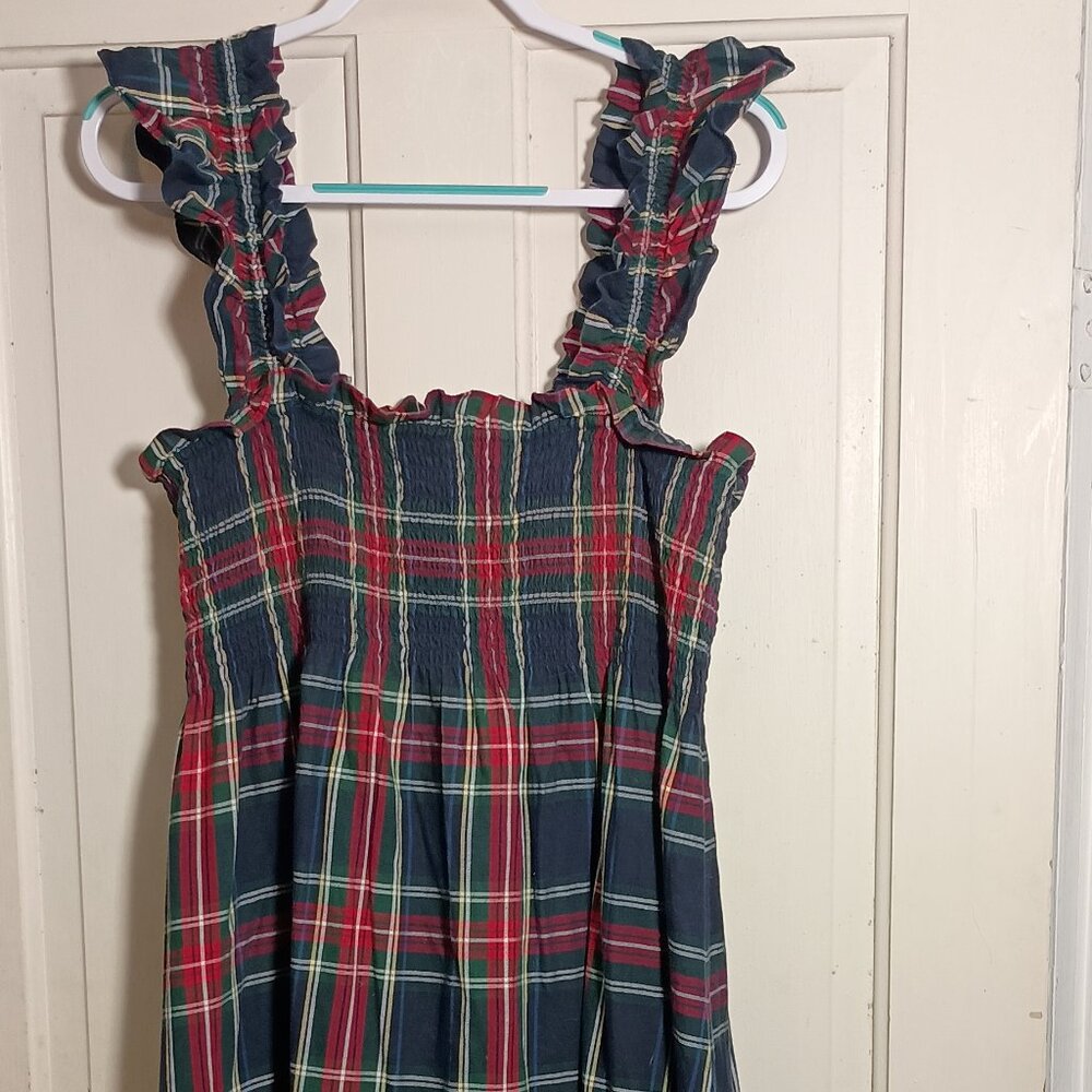 Hill House Home Navy Tartan Plaid Ellie Nap Dress Size XL